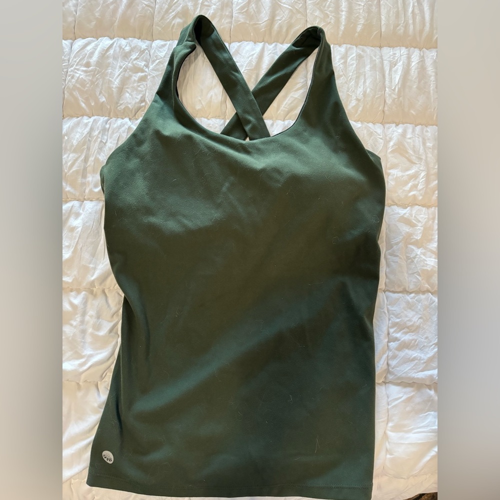 Senita “Salutation” Tank in Evergreen color (no longer available) size medium